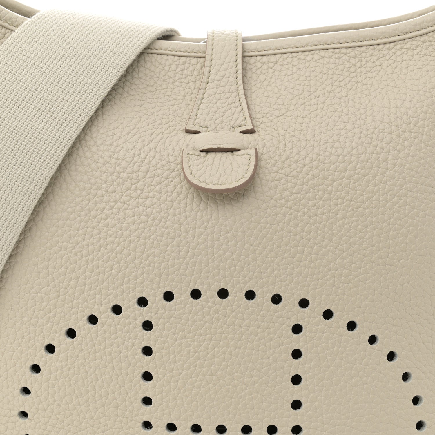 Hermes Taurillon Clemence Evelyne III PM Craie 8 of 11