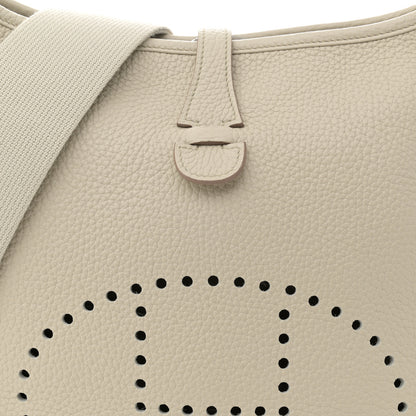 Hermes Taurillon Clemence Evelyne III PM Craie 8 of 11