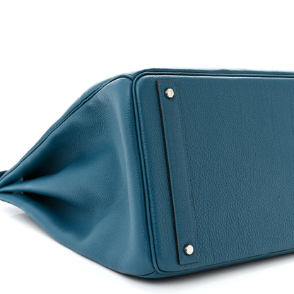Hermes Togo HAC Birkin 40 Bleu De Galice 9 of 10