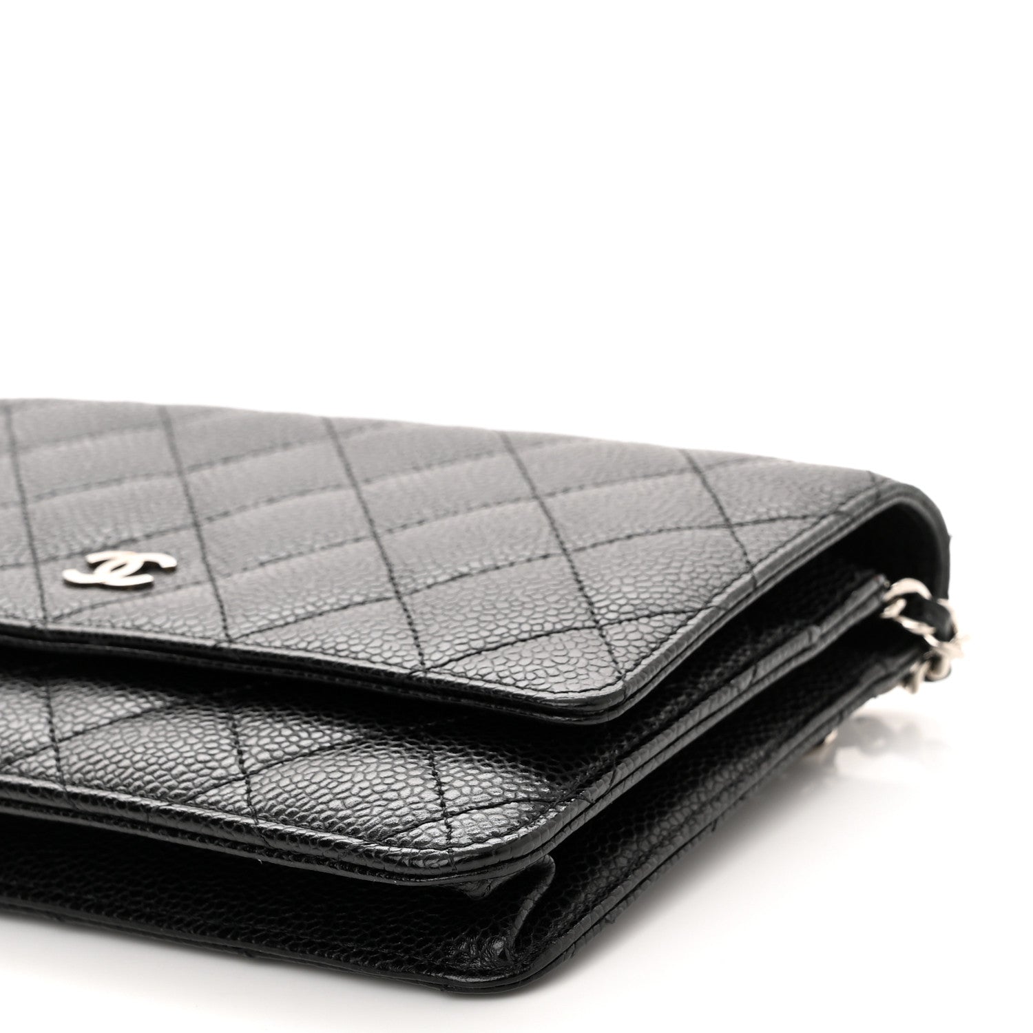 Chanel Caviar Quilted Wallet On Chain WOC Black 11 of 12