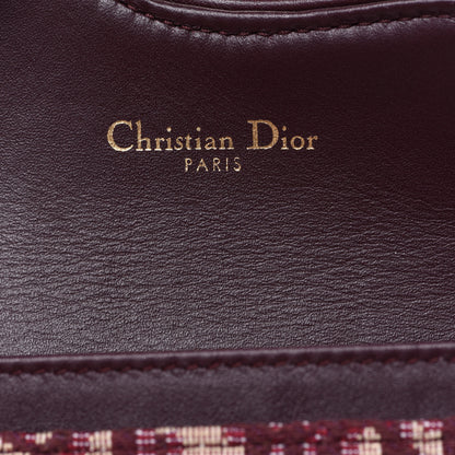 Christian Dior Oblique Saddle Card Holder Bordeaux 6 of 9