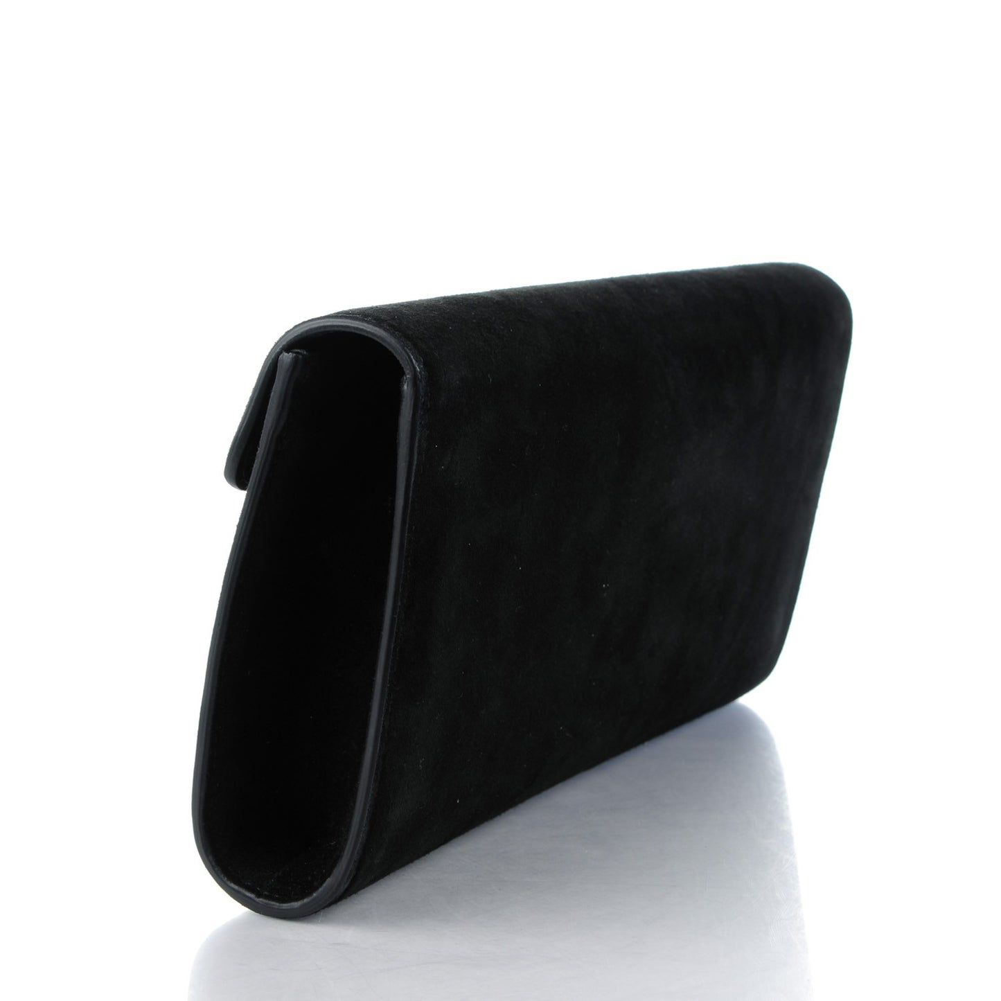 Suede Dionysus Clutch Nero Black
