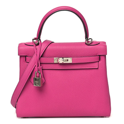 Hermes Togo Kelly Retourne 25 Rose Pourpre 1 of 10