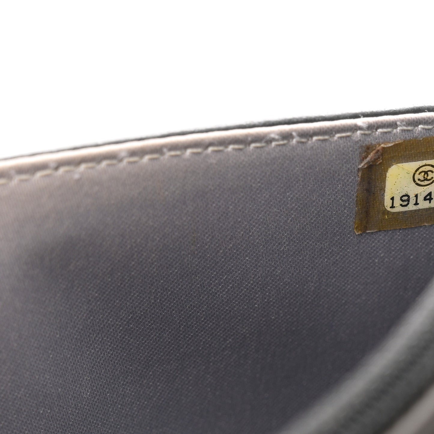 Lambskin Camellia Embossed Wallet On Chain WOC Black