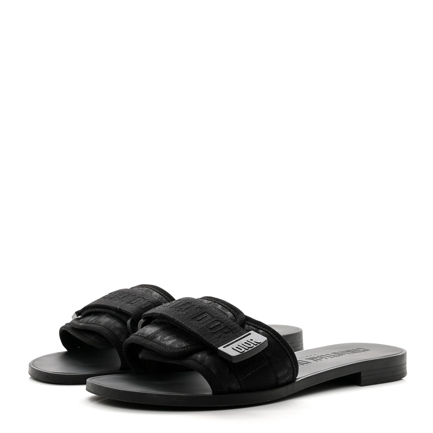 Technical Stretch Fabric Camouflage Dio(r)evolution Slide Sandals 37 Black Military