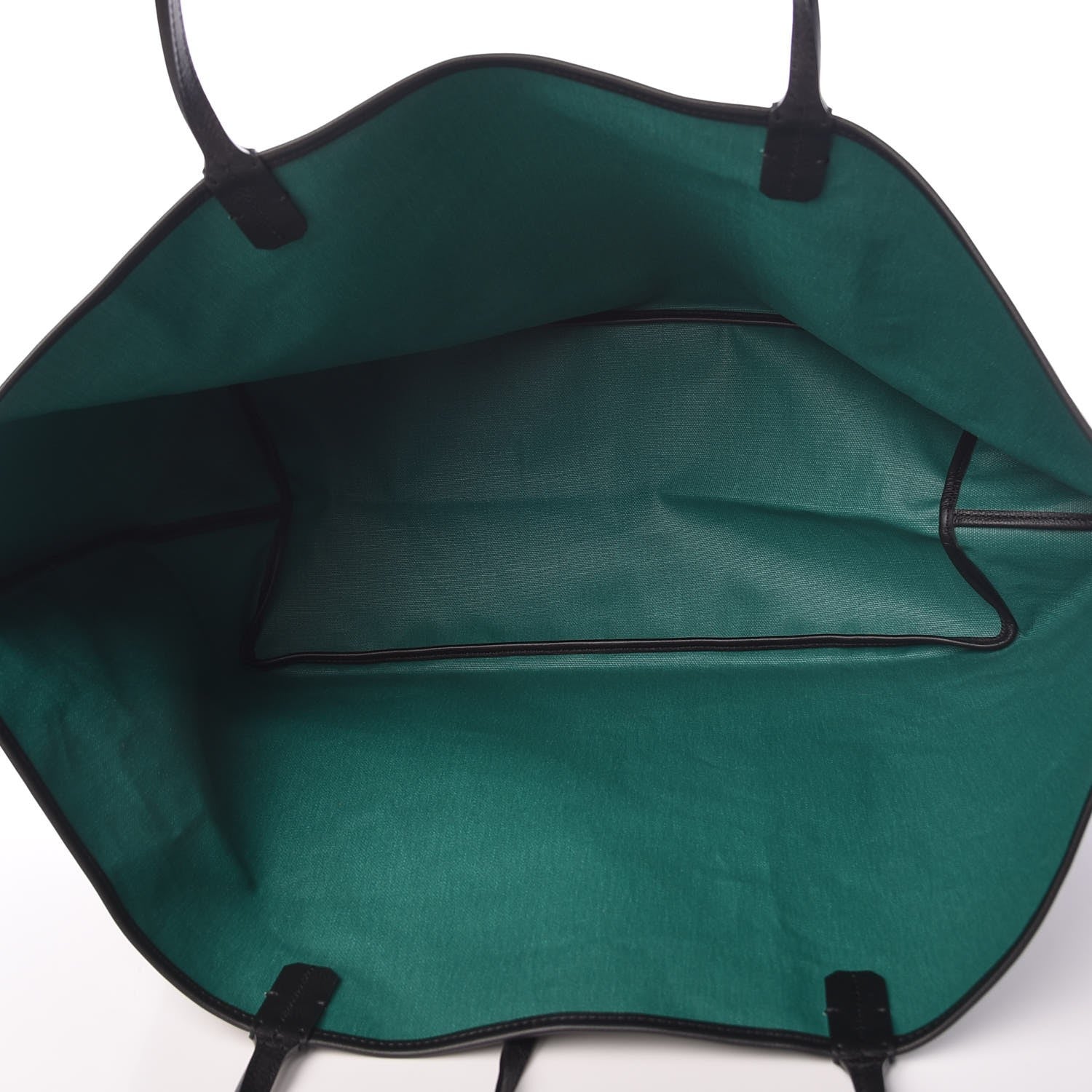 Goyard Goyardine Saint Louis Claire Voie GM Black Green 6 of 9