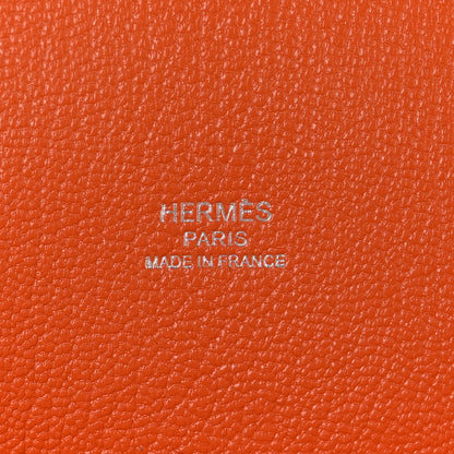 Hermes Taurillon Clemence Jypsiere 28 Orange 6 of 11
