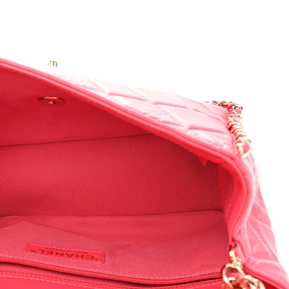 Chanel Crumpled Calfskin Medium Chain All Over Flap Pink 5 of 12
