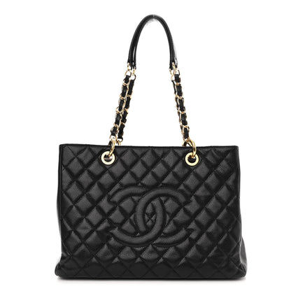 Chanel Caviar Quilted Grand Shopping Tote GST Black 1 of 10