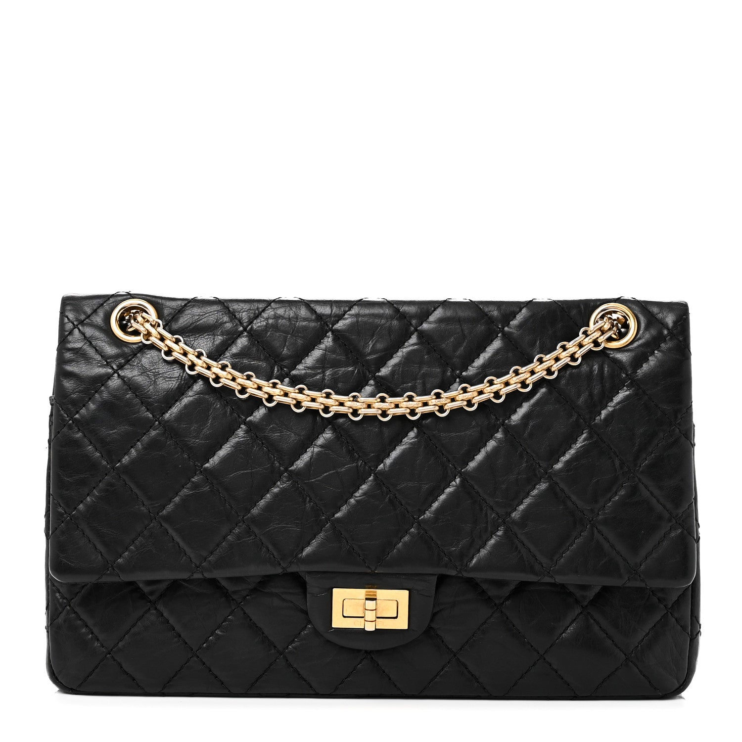 Chanel Aged Calfskin Quilted 2.55 Reissue 226 Flap Black 1 of 10