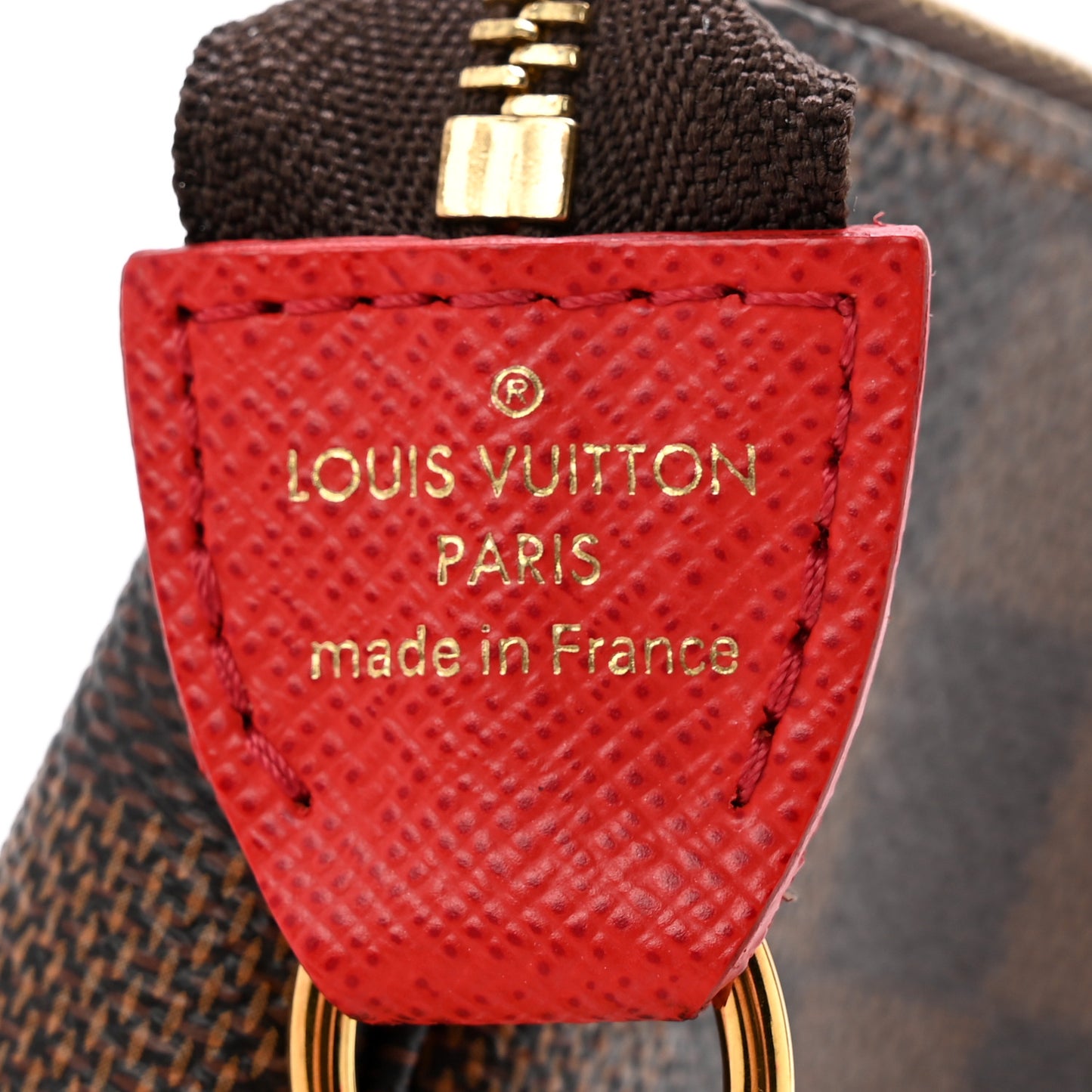 Damier Ebene 2019 Christmas Animation Mini Pochette Accessories Red