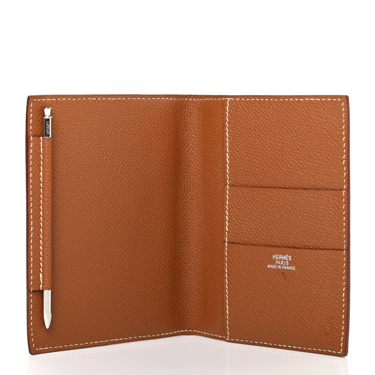 Hermes Epsom Card Holder Case Gold 5 of 6