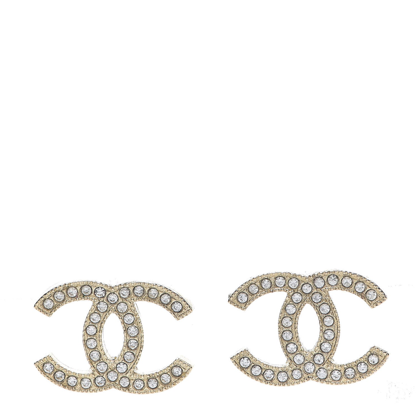 Crystal CC Earrings Gold