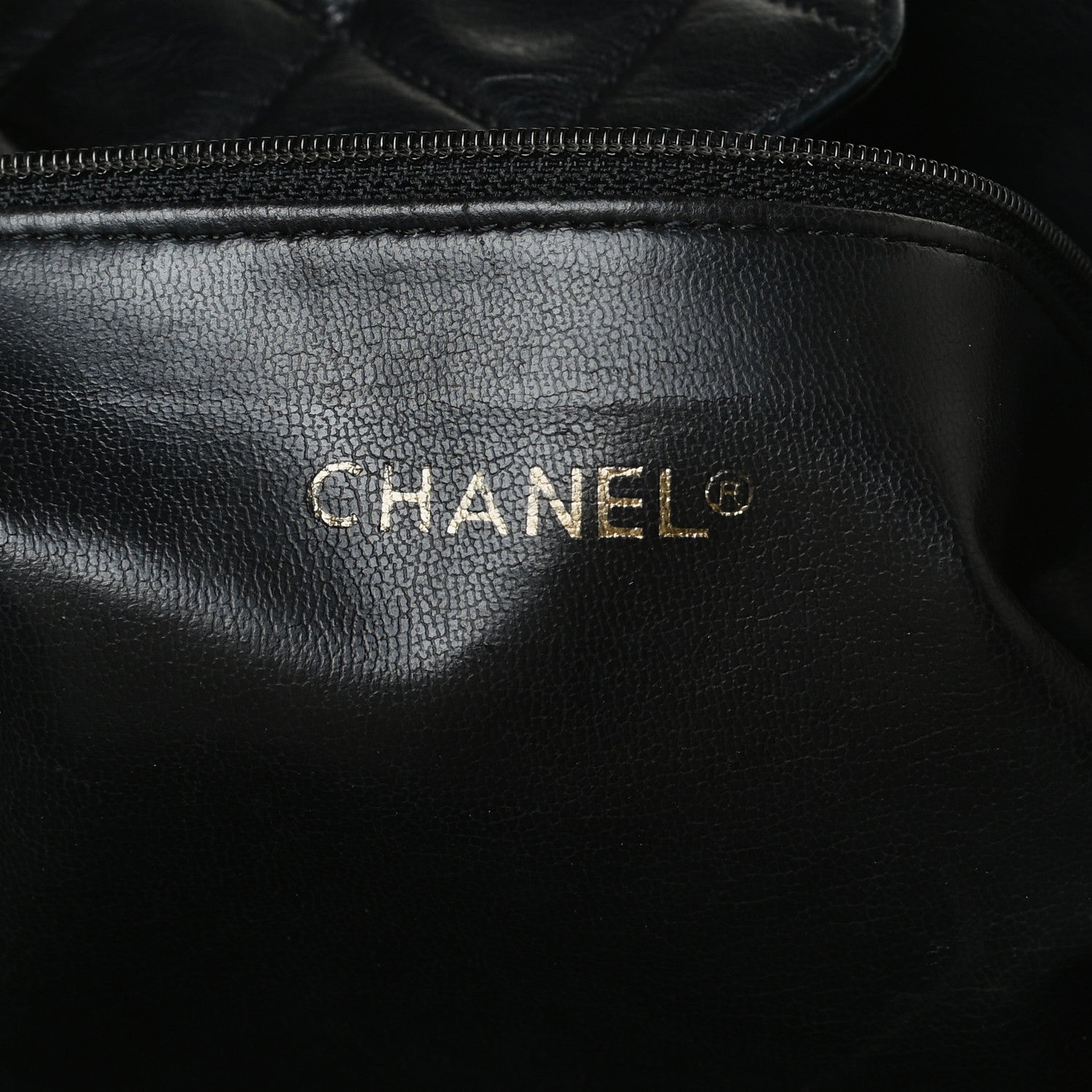 Chanel Lambskin Quilted Shopping Tote Black 5 of 18