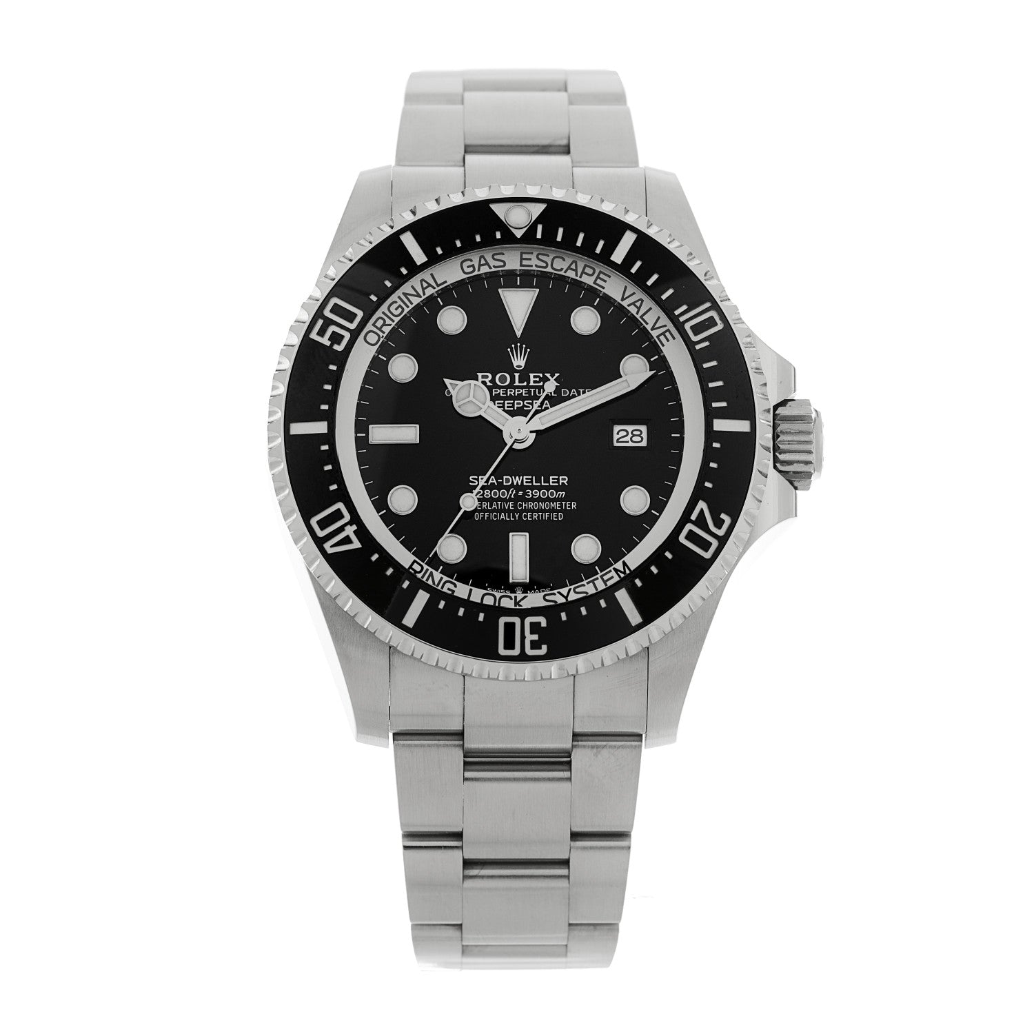 Rolex Stainless Steel 44mm Oyster Perpetual Date Sea-Dweller Deepsea Watch 126660 Black 1 of 5