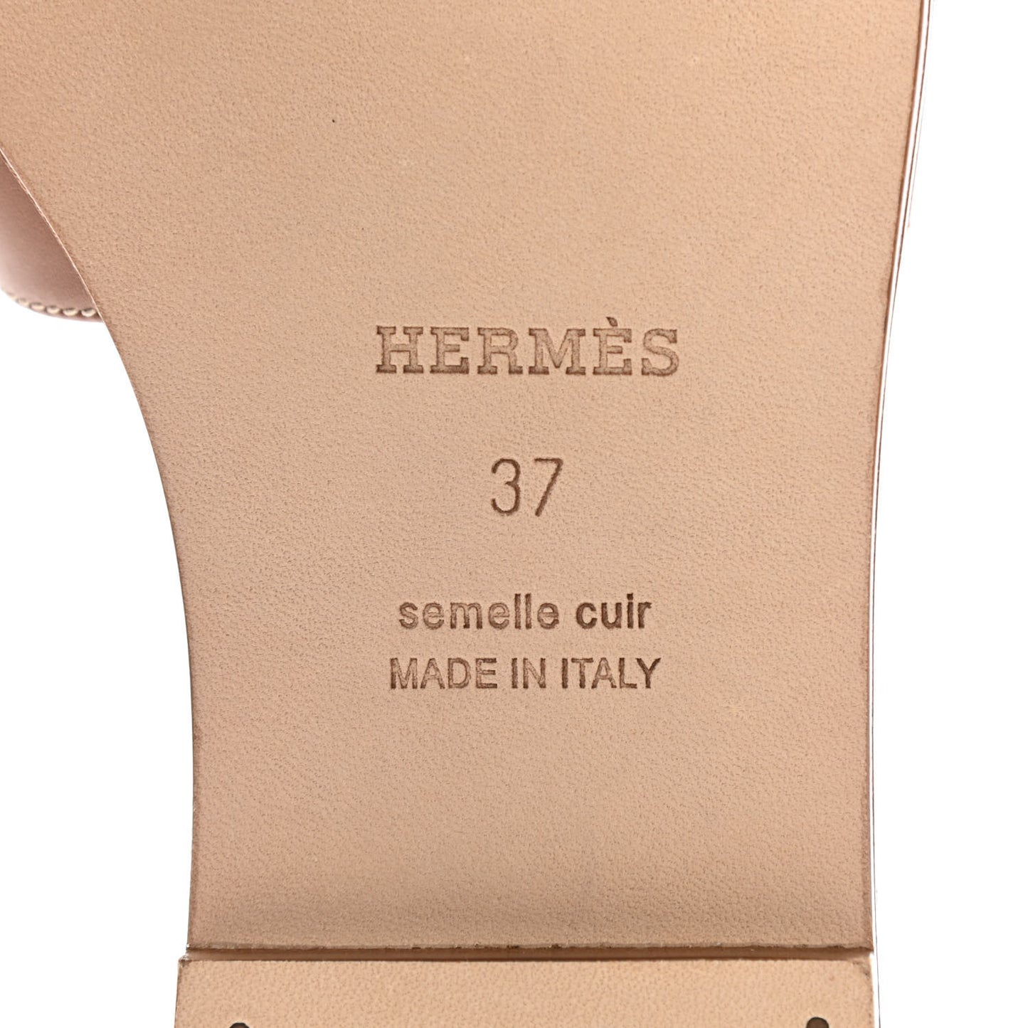 Box Calfskin Oran Sandals 37 Gold