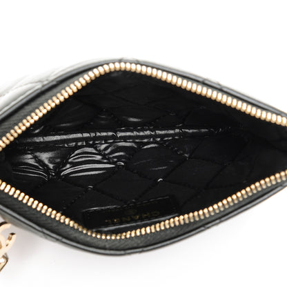 Chanel Lambskin Quilted Small Casino Cosmetic Case Black 5 of 7