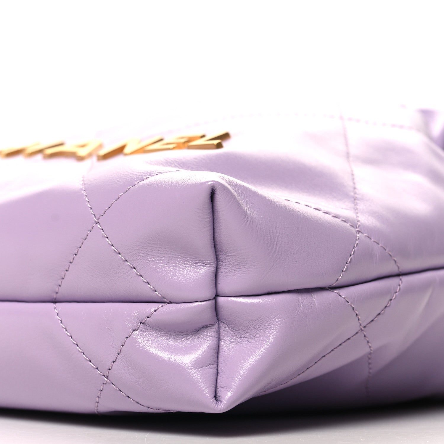 Chanel Shiny Calfskin Quilted Mini Chanel 22 Light Purple 1533909