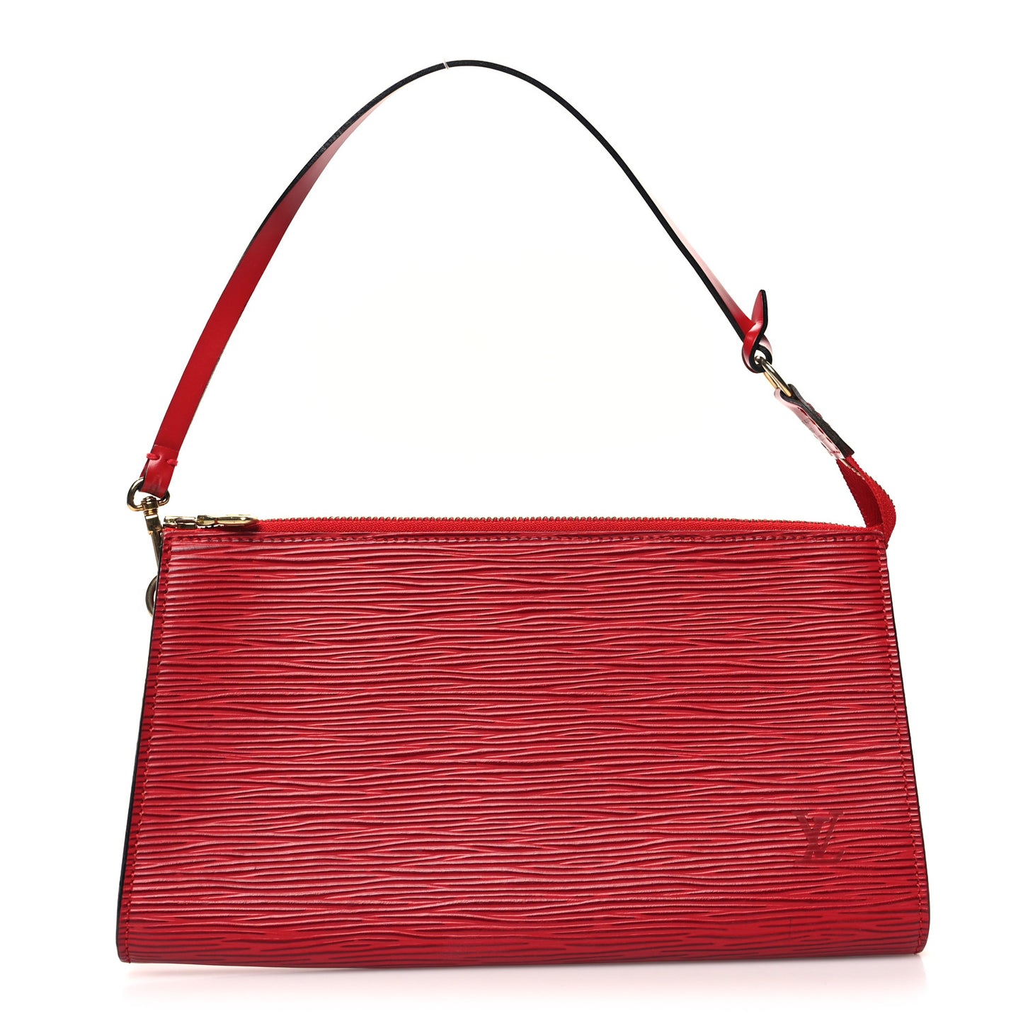 Epi Pochette Accessories 24 Castillan Red