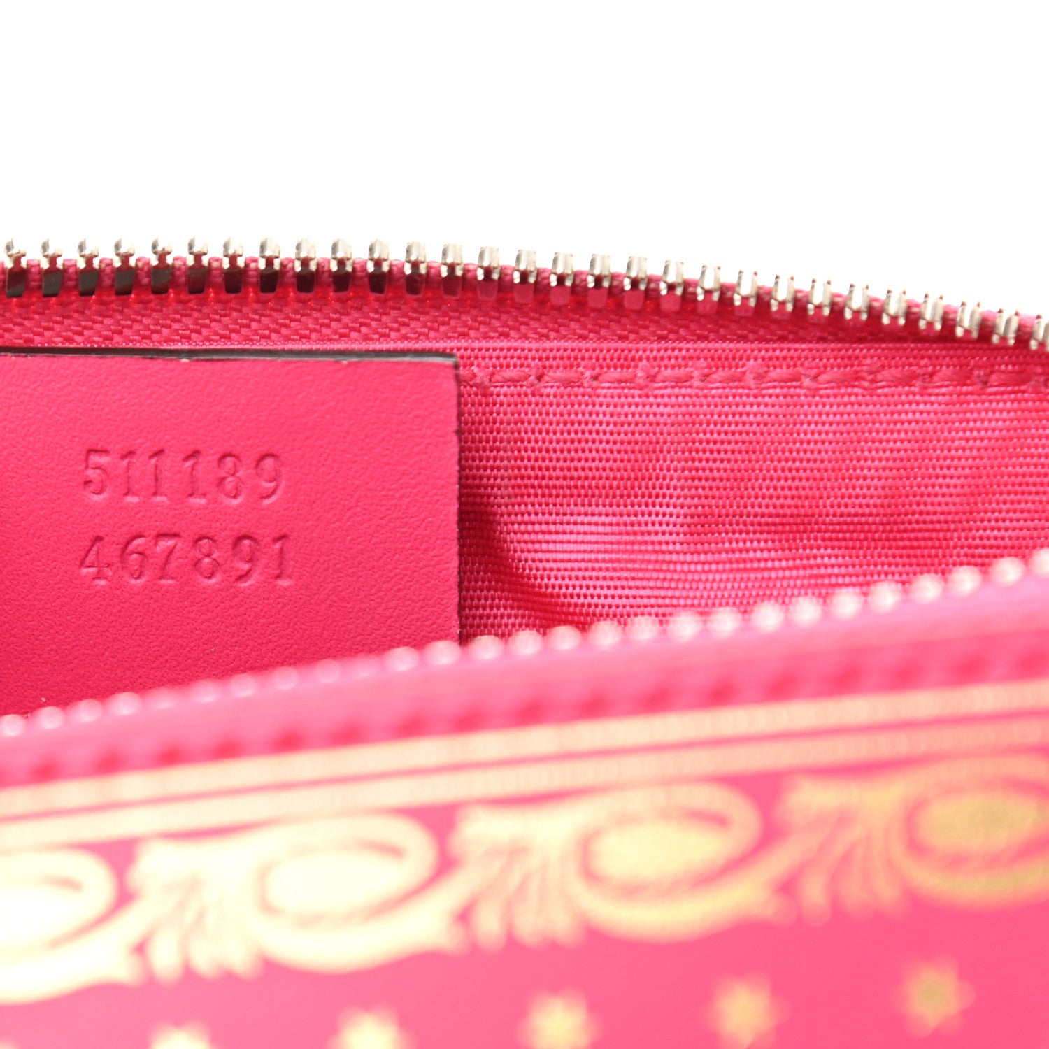 Gucci X SEGA Calfskin GUCCY Stars Mini Dome Shoulder Bag Violet Fuxia Gold 7 of 12