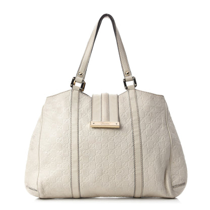 Gucci Guccissima Large New Ladies Hobo Off White 1 of 13