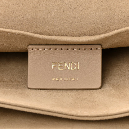 Fendi Vitello Liberty Bi-Color FF 1974 Embossed Chain Strap Kan U Shoulder Bag Black Maya 6 of 10