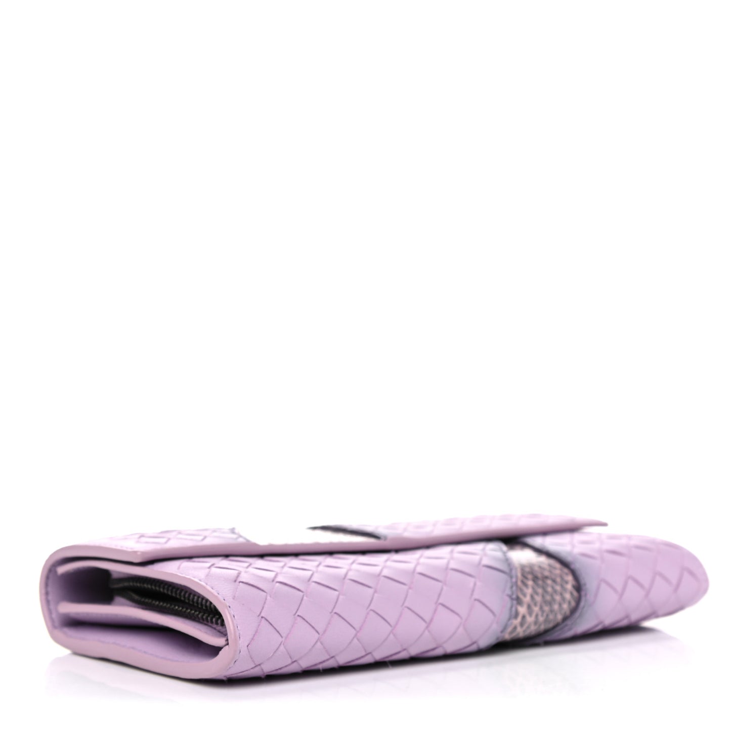 Nappa Ayers Intrecciato Continental Flap Wallet