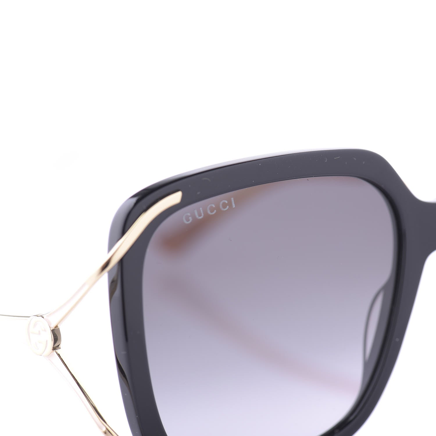 Gucci Acetate Butterfly Sunglasses GG0647S Black White 8 of 10