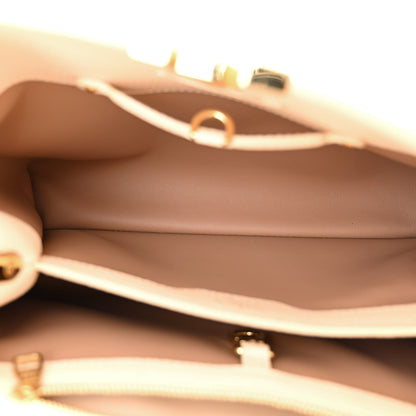 Louis Vuitton Taurillon Gradient Capucines PM Cloudy Creme 5 of 15