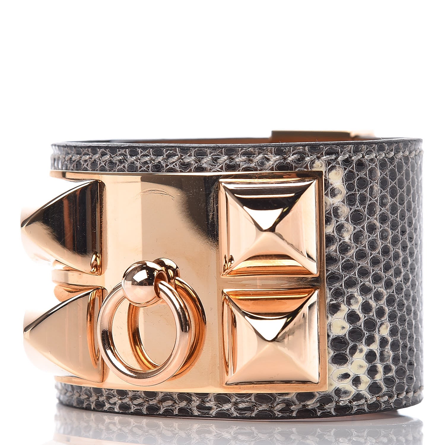 Hermes Lizard Collier De Chien CDC Bracelet T2 Ombre 3 of 8