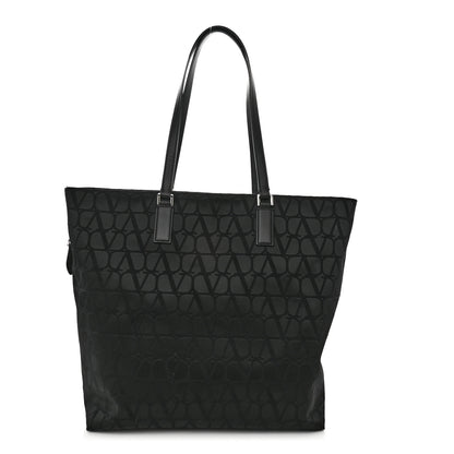 Valentino Garavani Nylon Iconographe Shopping Tote Black 1 of 11