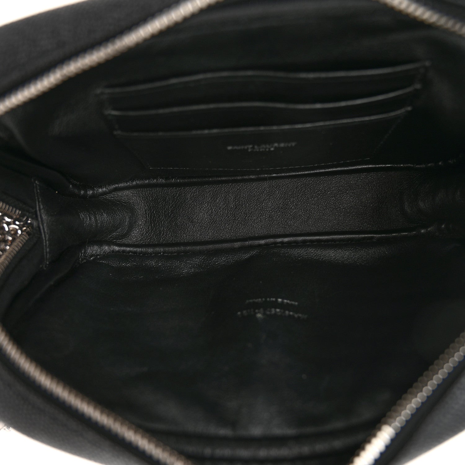 Saint Laurent Grain De Poudre Matelasse Monogram Mini Lou Camera Bag Black 5 of 11