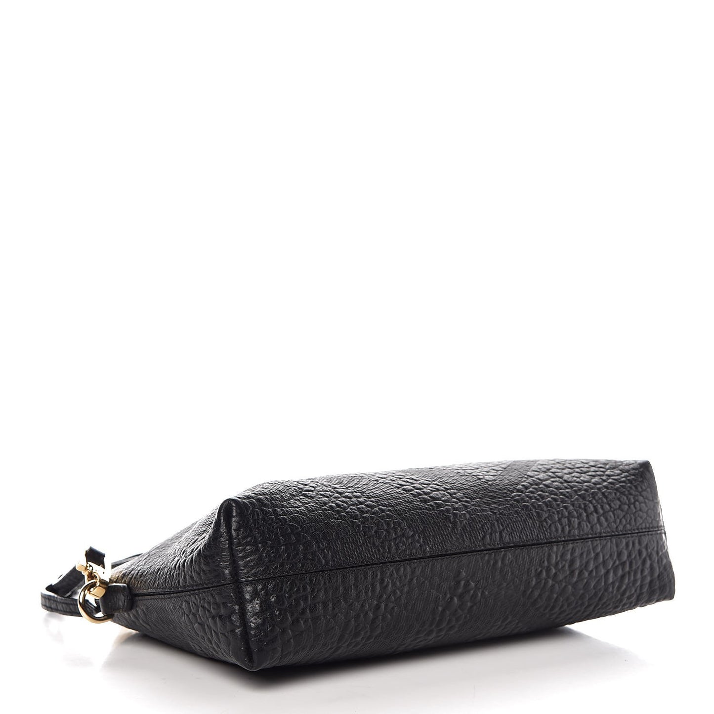 Signature Grain Calfskin Check Embossed Small Chichester Crossbody Clutch Bag Black