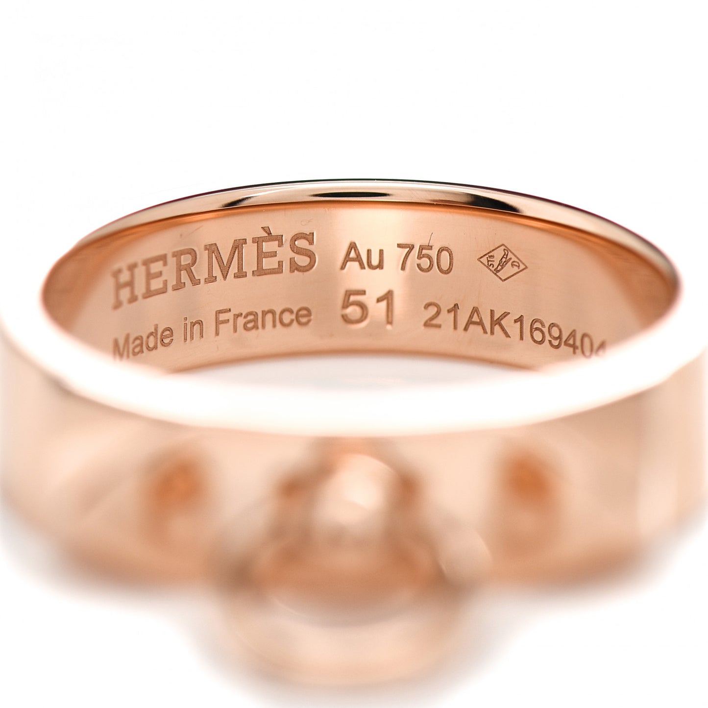 18K Rose Gold PM Collier De Chien Ring 51 5.75