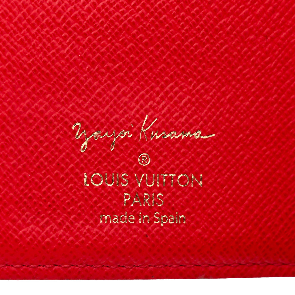 Louis Vuitton Monogram Kusama Town Small Ring Agenda Cover Red 6 of 8