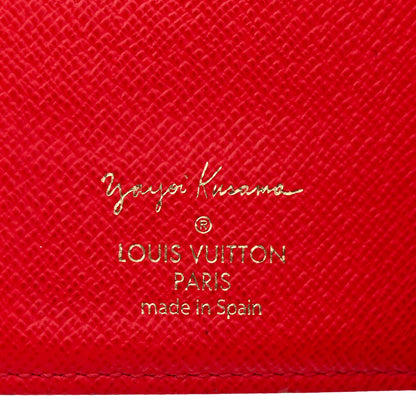 Louis Vuitton Monogram Kusama Town Small Ring Agenda Cover Red 6 of 8