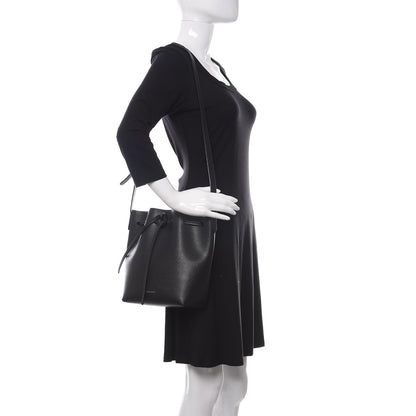 Mansur Gavriel Saffiano Mini Bucket Bag Black Flamma 2 of 16