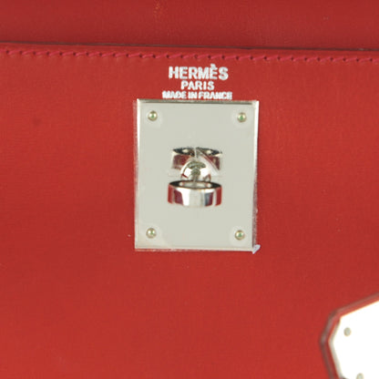 Hermes Box Kelly Sellier 28 Vermillion 10 of 27