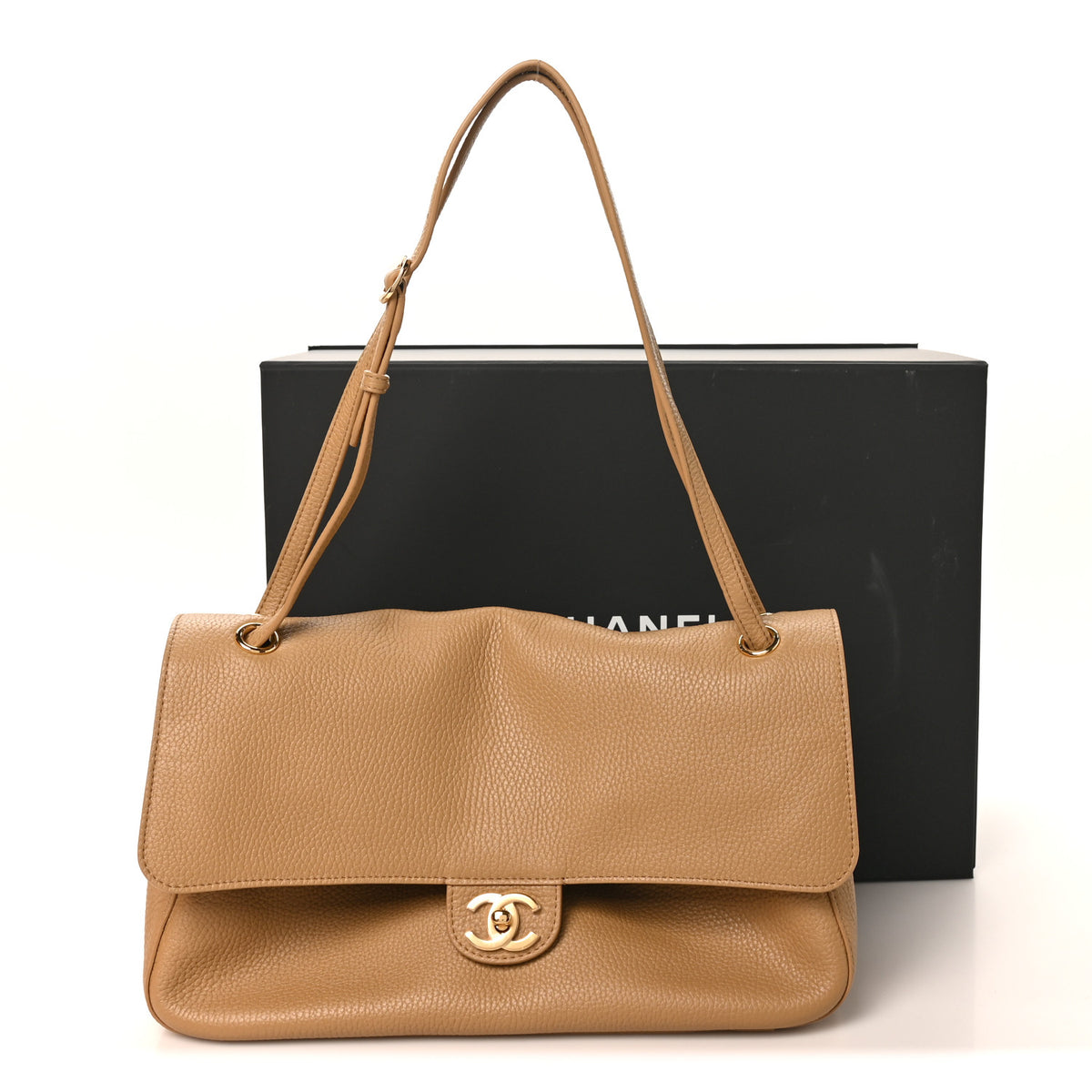 Chanel Grained Calfskin Small Souplissimo Maxi Flap Dark Beige 10 of 10