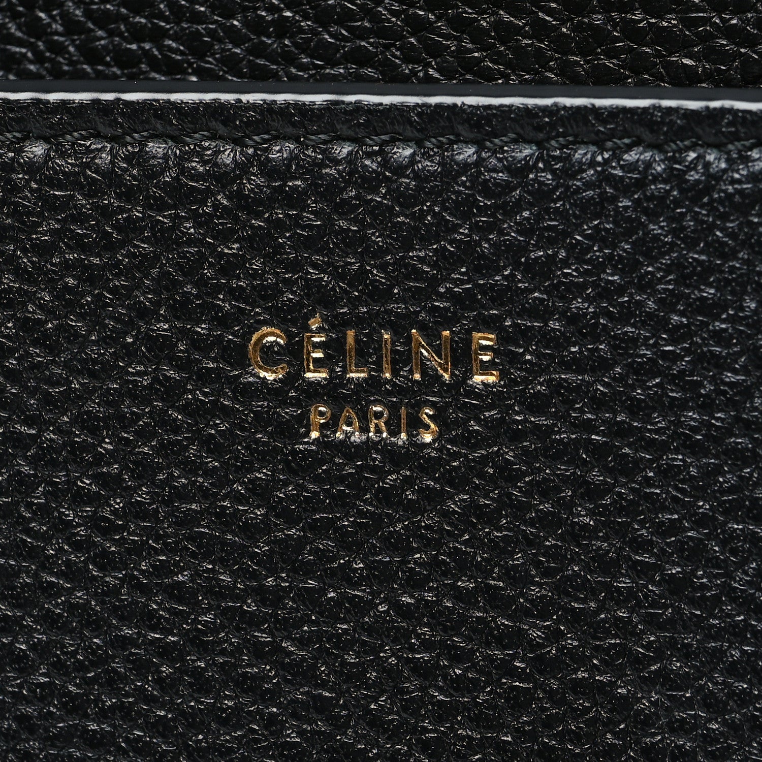 Celine Soft Grained Calfskin Sangle Bucket Bag Black 6 of 12