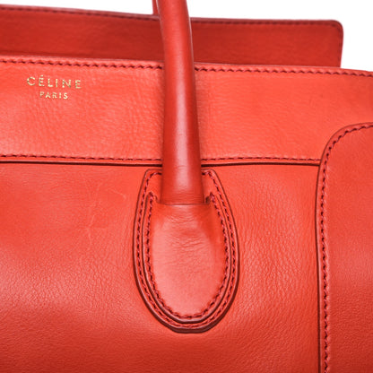 Celine Calfskin Mini Luggage Vermillion 16 of 19