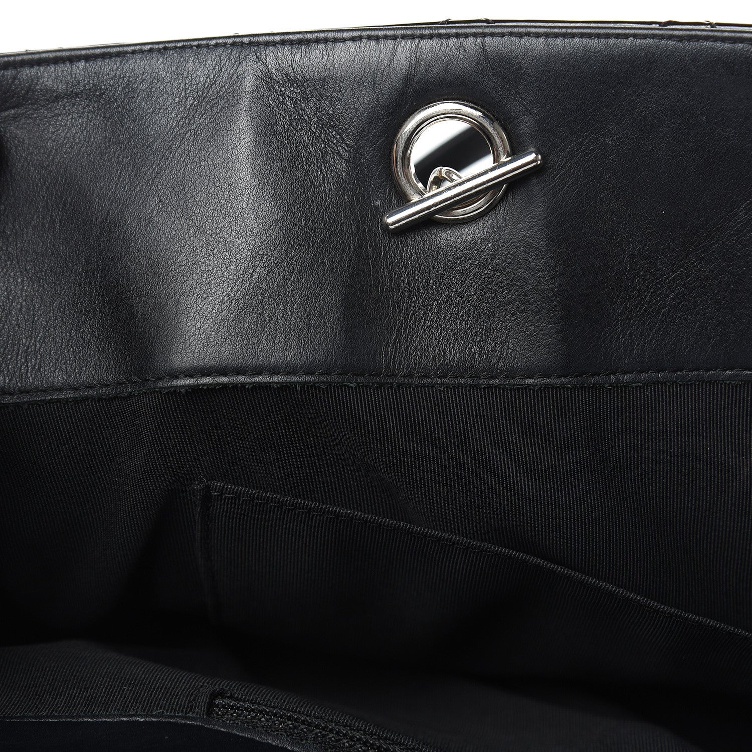 Chanel Patent Quilted Large Classic Shopping Tote Black 11 of 12