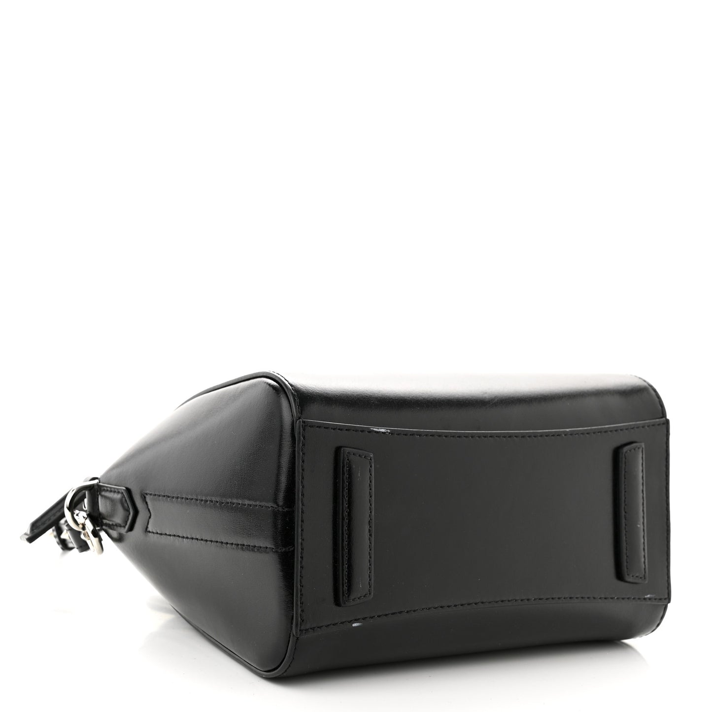 Shiny Lord Calfskin Mini Antigona Black