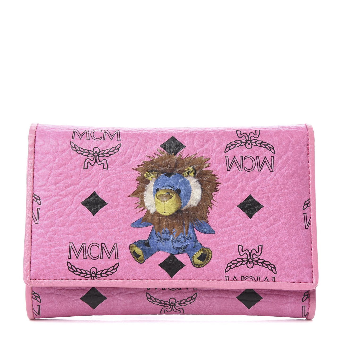 Visetos Lion Tri-Fold Wallet Pink