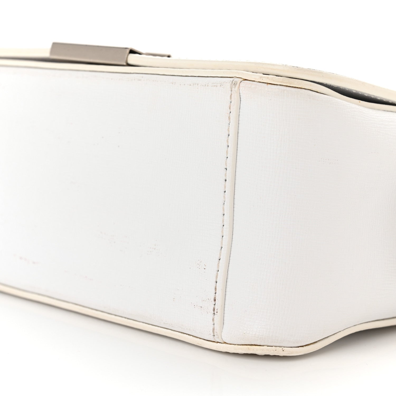 Off-White Calfskin Diag Striped Belt Bag Crossbody White Black 9 of 18