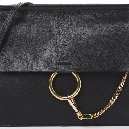 Chloe Goatskin Medium Faye Shoulder Bag Black 7 of 15