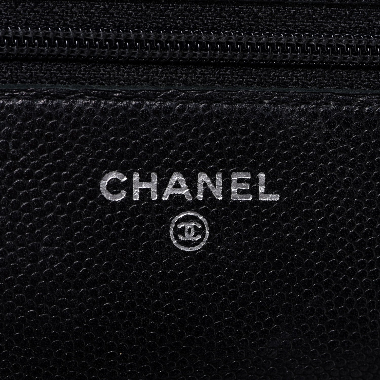 Chanel Caviar Sevruga Wallet On Chain WOC Black 6 of 19