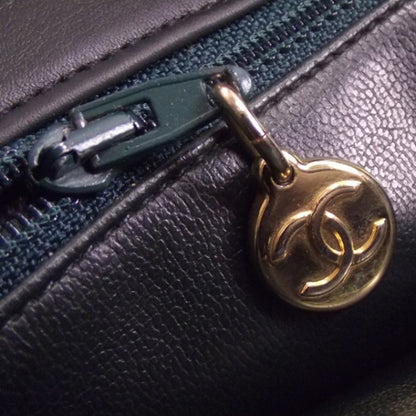 Chanel Dark Green Leather Quilted Tote 11 of 11