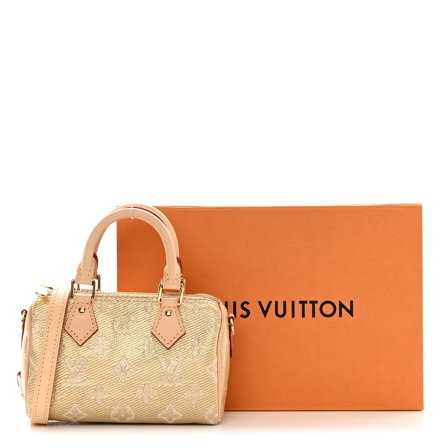 Louis Vuitton Monoglam Nano Speedy Beige 10 of 10