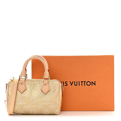 Louis Vuitton Monoglam Nano Speedy Beige 10 of 10
